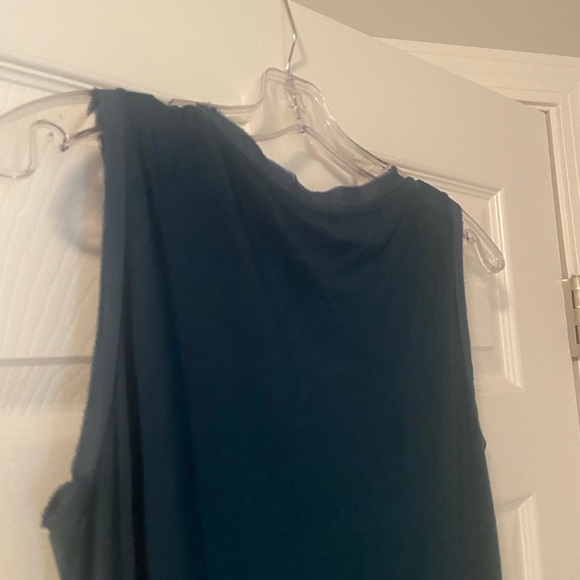 NWT Ann Taylor Navy Ruffle Blouse size medium - Picture 8 of 11